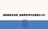美国最著名黑客_美国黑客事件进展图片大全