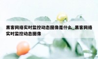 黑客网络实时监控动态图像是什么_黑客网络实时监控动态图像