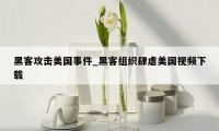 黑客攻击美国事件_黑客组织肆虐美国视频下载