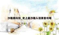 沙雕黑科技_史上最沙雕入侵黑客攻略