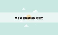 关于章莹颖被暗网的信息
