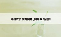 网络攻击战例图片_网络攻击战例