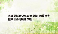 黑客壁纸1920x1080高清_网络黑客壁纸软件电脑版下载